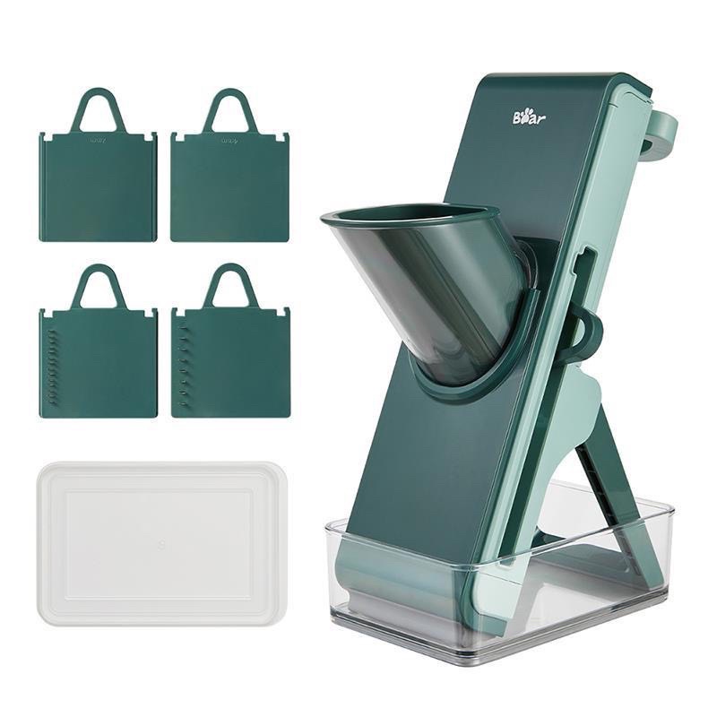 Bộ hộp dụng cụ Bear, cắt, gọt, bào sợi rau củ có nắp đậy