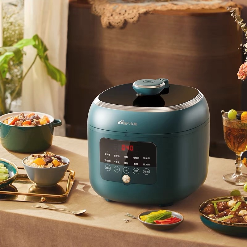 [Chính hãng] Nồi Áp Suất Điện Cảm Ứng 5L BEAR YBL-A50P1 Màu Xanh Bảo Hành 12 Tháng (Tặng Kèm 1 Kẹp Thịt Siêu Tiện Lợi)