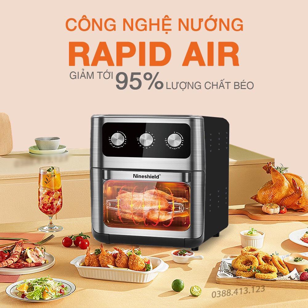 Nồi chiên không dầu Nishelll 12.5 lít -8 lít Lít Điện tử.