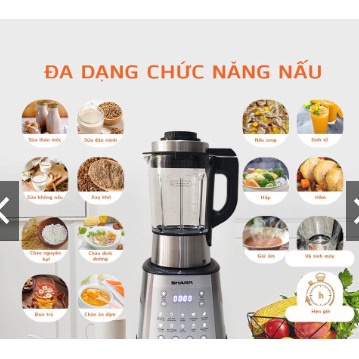 Máy Làm Sữa Hạt Nấu sữa Hạt Sharp xuất xứ THÁI LAN, Nhiều Chế Độ Xay -Gia Dụng Gia Đinh .