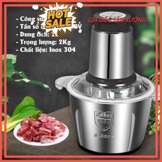 Máy xay thịt - (2L/3L) Nonostyle, xay thực phẩm - đa năng- Hàng chính hãng - Bảo hành 12 tháng
