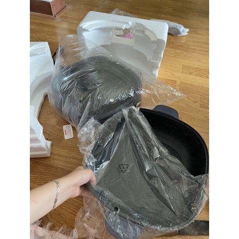 [Sẵn+Chính hãng BH] Nồi Lẩu Nướng Điện Uyên Ương  Đa Năng Chống Dính BEAR DHG-C60D1 6L Tháo Rời Bảo