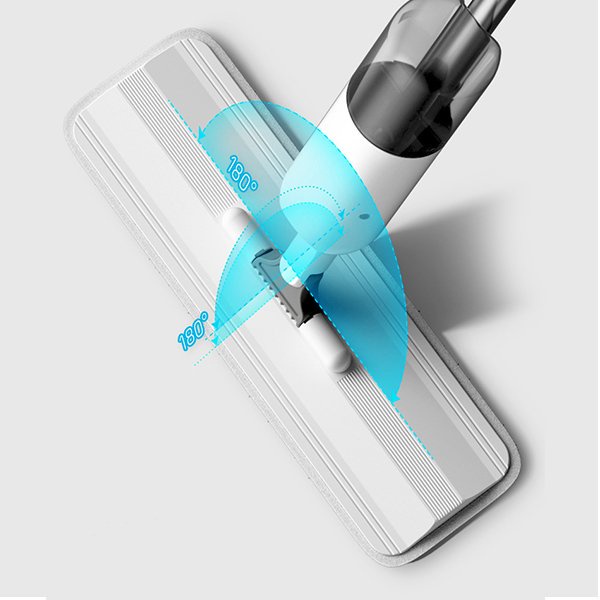 Cây lau nhà phun sương đa năng SAMONO SCM001 đầu xoay 360 độ linh hoạt - hai chế độ lau khô ướt - Bảo hành chính hãng