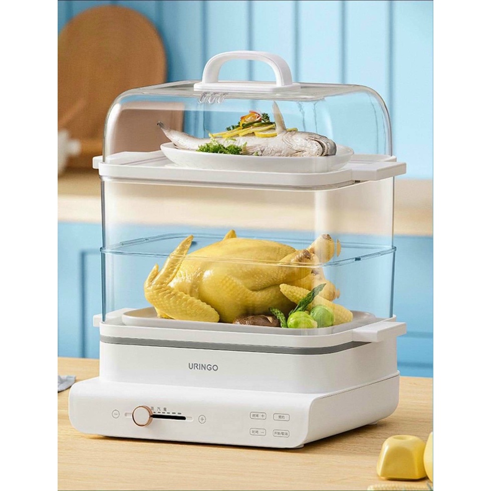 Nồi hấp điện đa năng LEBENLANG LBEL5031 nồi hấp 3 tầng, siêu tiện lợi, dung tích 18L, công suất 900W - hàng chính hãng
