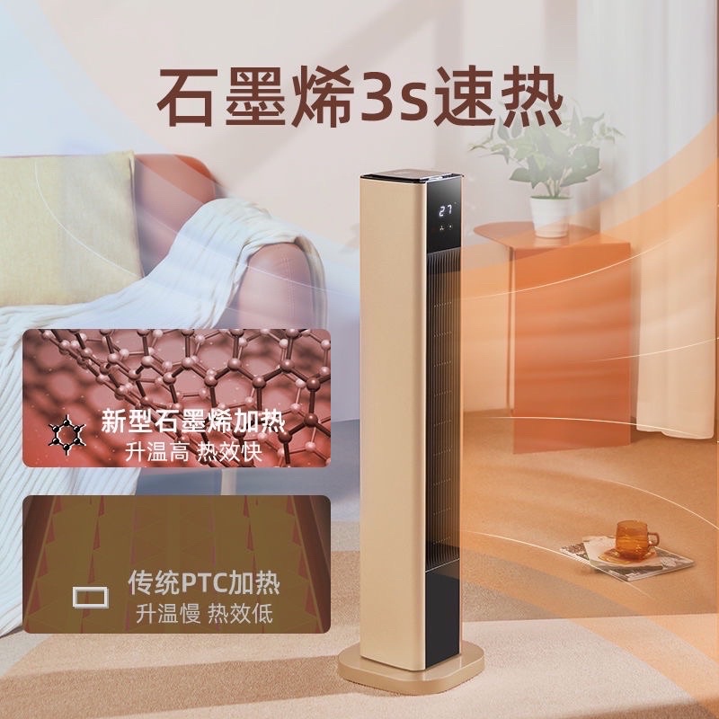 Quạt sưởi gốm TCL dáng đứng thông minh cao cấp sử dụng công nghệ PTC (Ceramic)