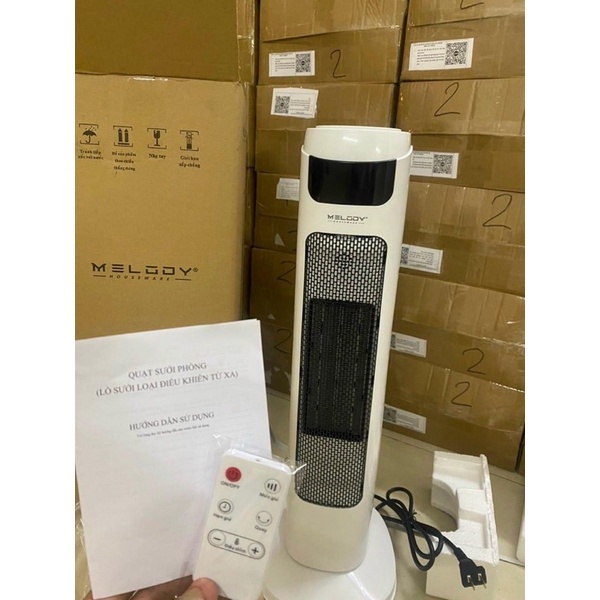 Quạt sưởi chính hãng Melody, Đèn sưởi cao cấp,làm ấm nhanh chóng,góc xoay 120 độ toả nhiệt đều, 2000W BH 24 tháng