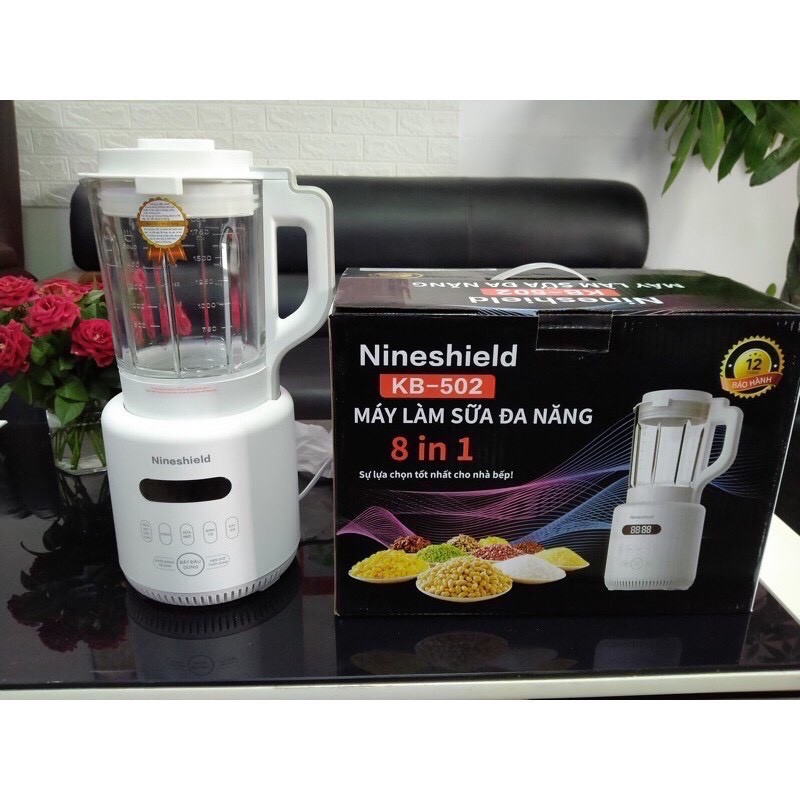 Máy làm sữa cao cấp 8in1 chính hãng Nineshield Nhật Bản có bảo hành 12 tháng.