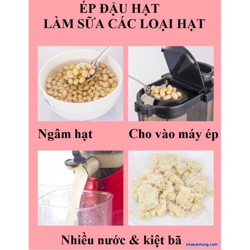 MÁY ÉP CHẬM HONGXIN RH313/BẢN MỚI NHẤT 2021-CỔ TO ÉP KIỆT NƯỚC