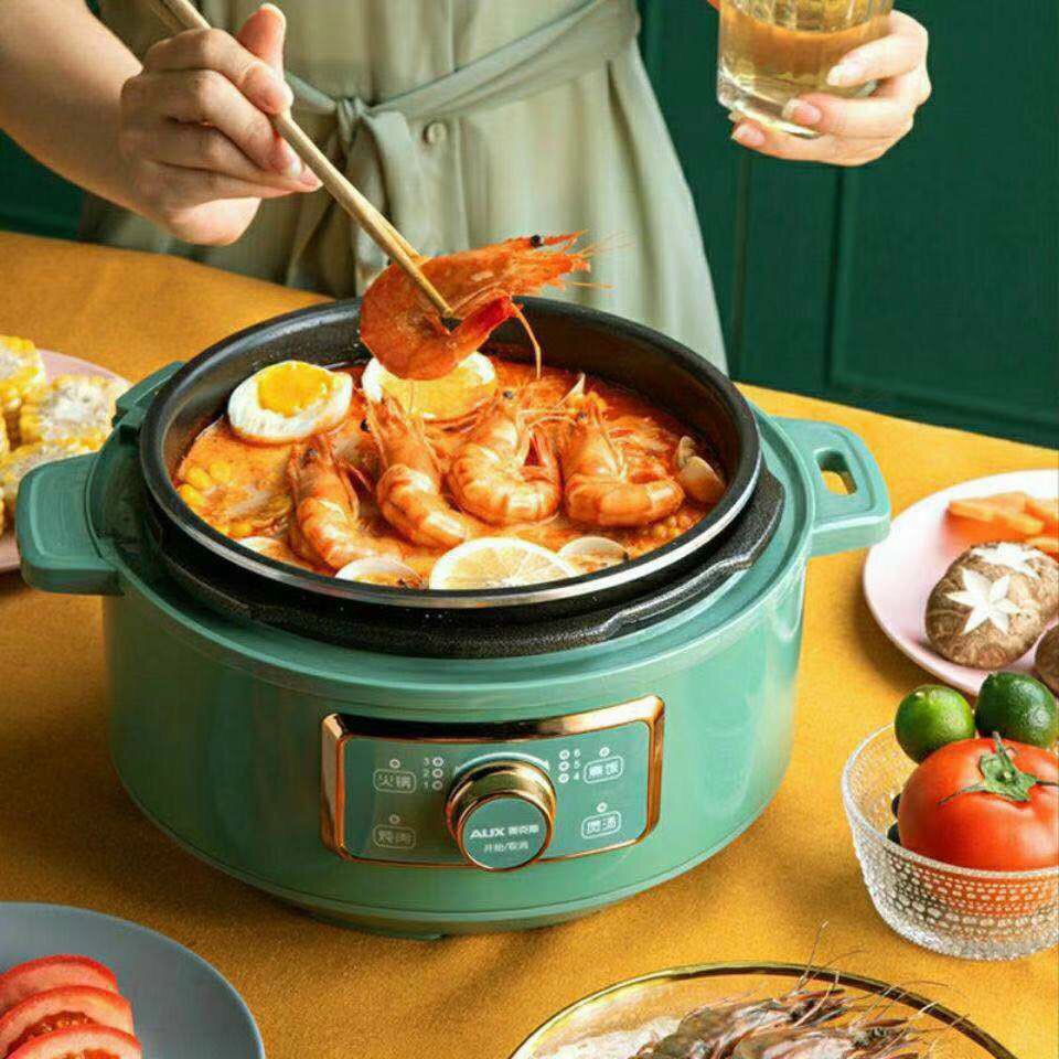 Nồi hầm chậm AUX,nồi áp suất 406 , nồi nấu cháo, nấu cơm, ăn lẩu bản mới nhất 2021.