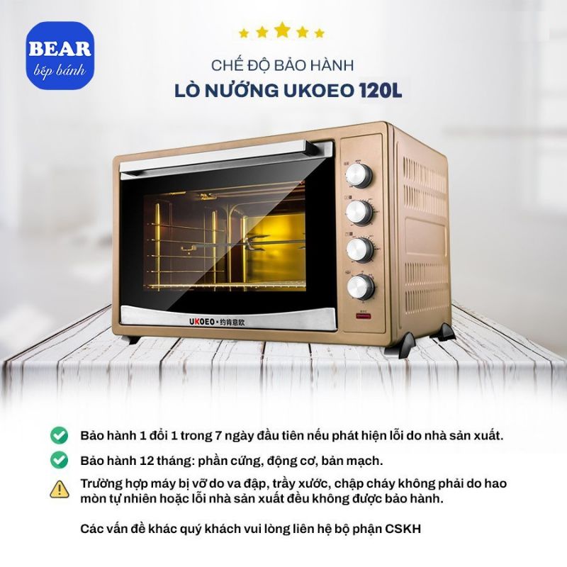 Lò nướng Đối lưu UKOEO 120L HBD-1201.