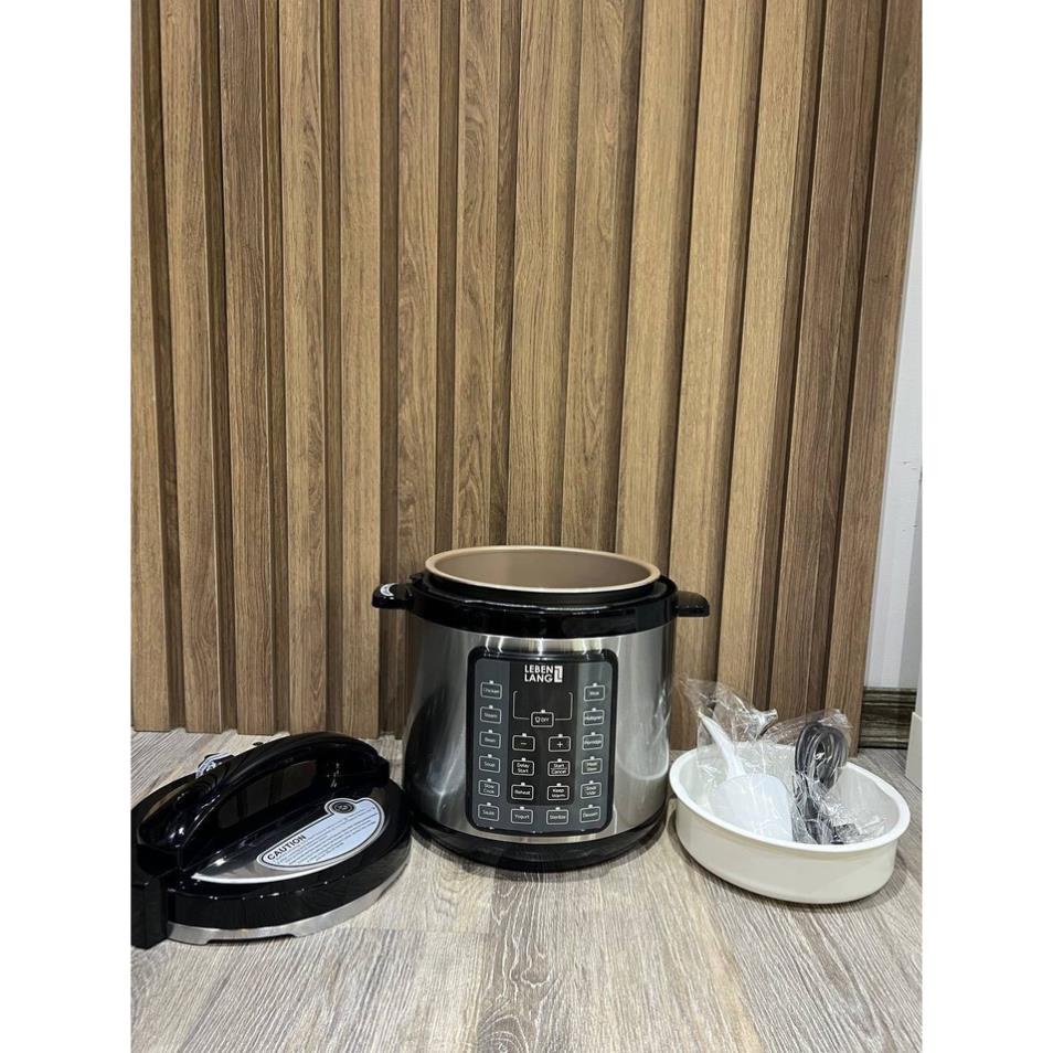 Nồi áp suất điện Lebenlang LBEE0908-EC 14in1 - Nồi hầm đa năng- BH 24 tháng