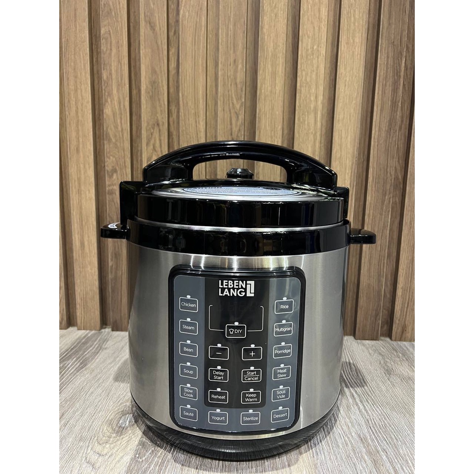 Nồi áp suất điện Lebenlang LBEE0908-EC 14in1 - Nồi hầm đa năng- BH 24 tháng