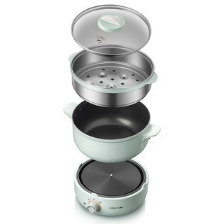 [Có sẵn] Nồi Điện, nấu , hấp, , hầm đa Năng 3 tầng Bear DHG-B25Z1 (2.5L)