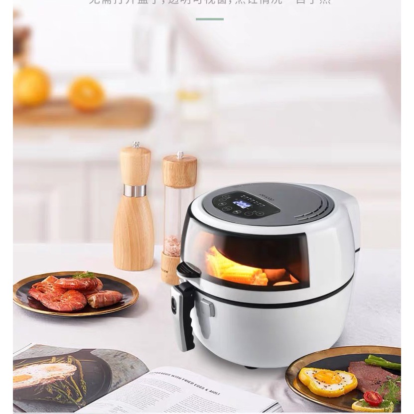 NỒI CHIÊN KHÔNG DẦU NINE SHIELLLD 8L SIÊU TO KHỔNG LỒ CAO CẤP THẾ HỆ MỚI NHẤT 2020