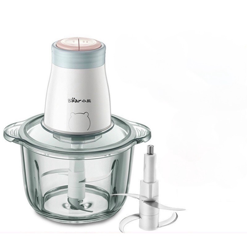 Máy xay thịt đa năng bear cối thủy tinh, đơn giản tiện dụng, dễ dàng xay thịt và lau rửa