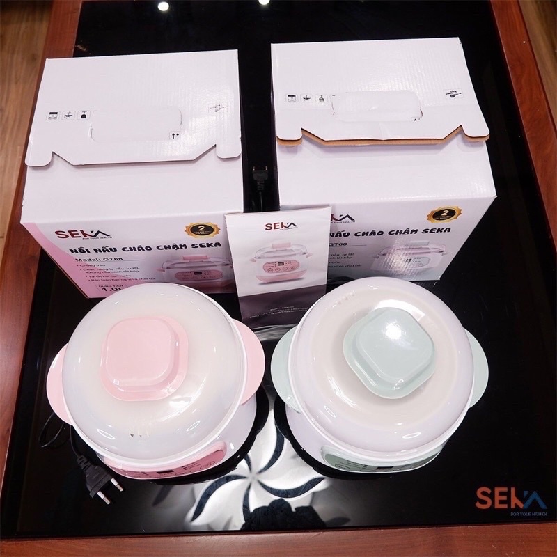 Nồi hầm/ nồi nấu cháo chậm cách thủy 1L SEKA- GT68/ 2L GT69