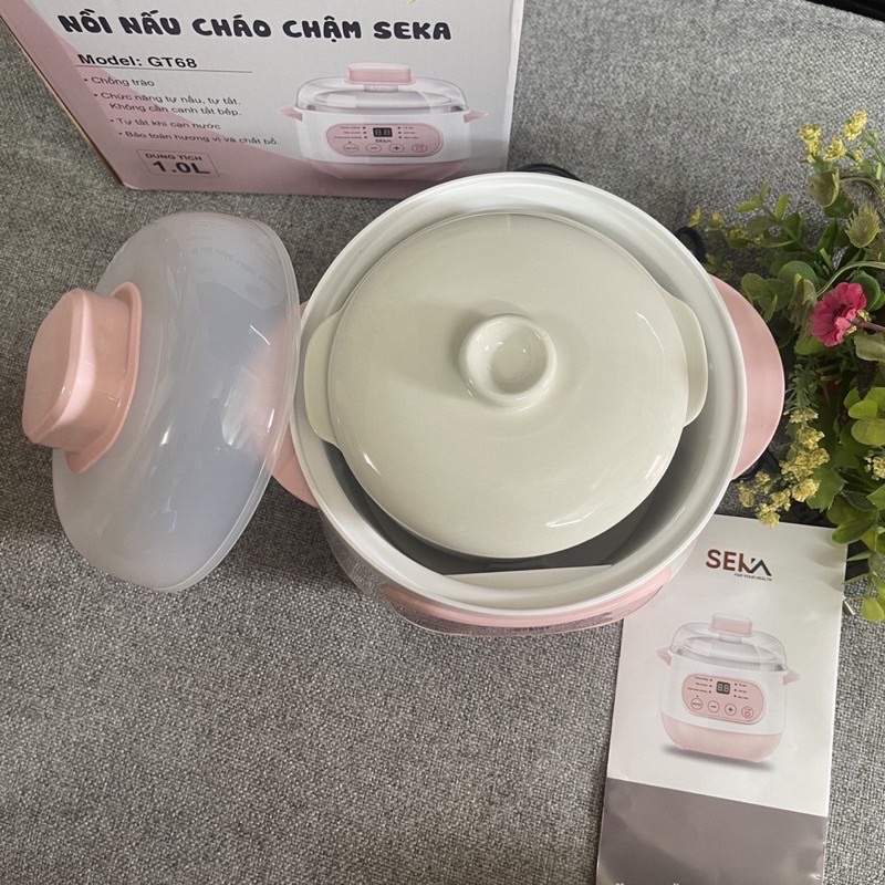 Nồi hầm/ nồi nấu cháo chậm cách thủy 1L SEKA- GT68/ 2L GT69