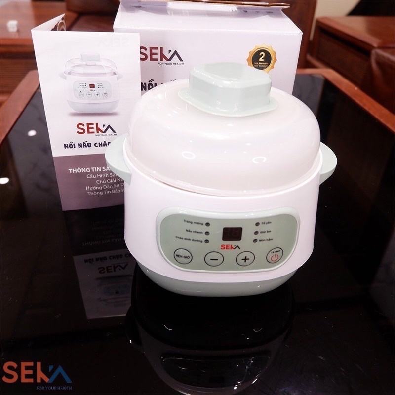 Nồi hầm/ nồi nấu cháo chậm cách thủy 1L SEKA- GT68/ 2L GT69