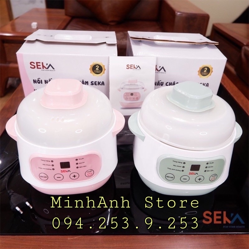 Nồi hầm/ nồi nấu cháo chậm cách thủy 1L SEKA- GT68/ 2L GT69