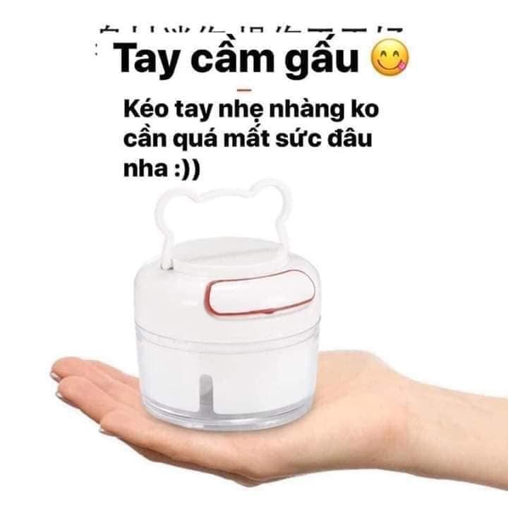 Xay tỏi ớt mini bằng tay Mini Food Chopper, máy xay thịt thực phẩm - Mian mart giúp bạn tiết kiệm thời gian khi vào bếp