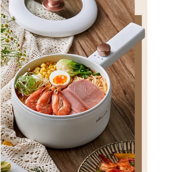 Nồi Điện Đa Năng Bear DRG-P16M2 Chống Dính Ăn Lẩu, Chiên, Xào Chính Hãng Bảo Hành 18 Tháng