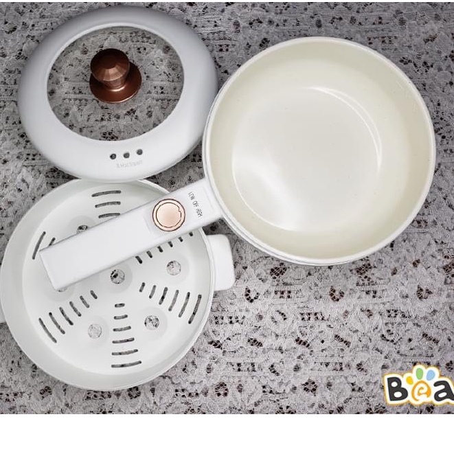 Nồi Điện Đa Năng Bear DRG-P16M2 Chống Dính Ăn Lẩu, Chiên, Xào Chính Hãng Bảo Hành 18 Tháng
