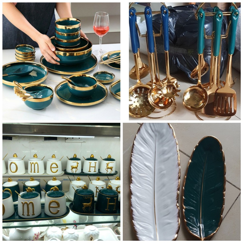 (TẶNG KÈM MÓC KHOÁ DỄ THƯƠNG) BỘ PHỤ KIỆN BÁT ĐĨA CAO CẤP; dùng cho nhà hàng, khách sạn.