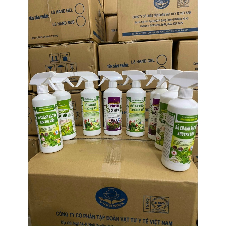 Tinh dầu xịt kháng khuẩn thơm phòng hương tràm chai 500ml