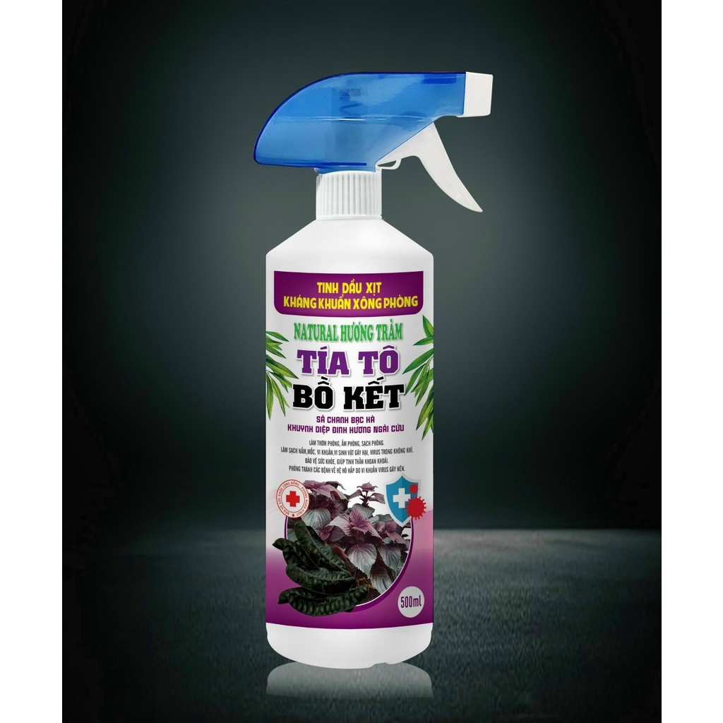 Tinh dầu xịt kháng khuẩn thơm phòng hương tràm chai 500ml