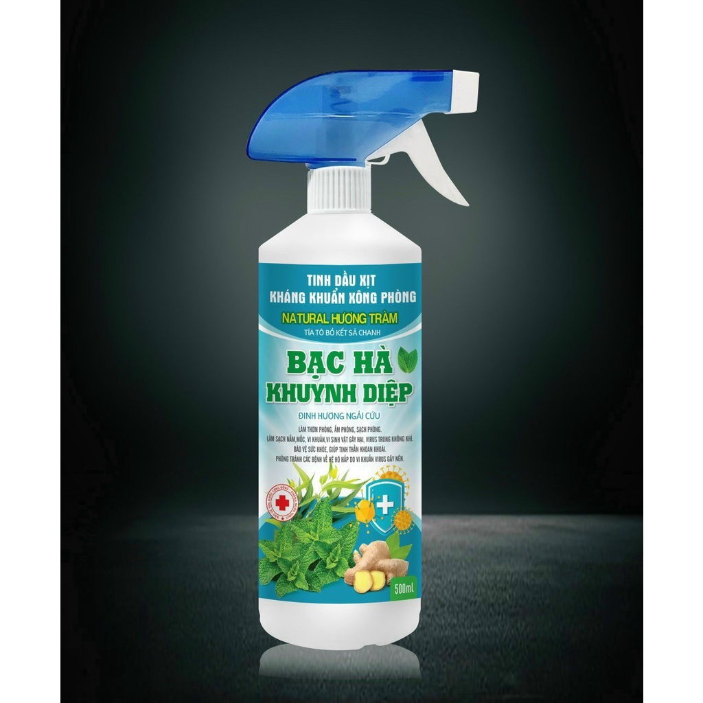 Tinh dầu xịt kháng khuẩn thơm phòng hương tràm chai 500ml