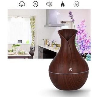 Máy Xông Tinh Dầu, máy khuếch tán , máy phun sương Tuy Lip _Vân gỗ -vân đen .