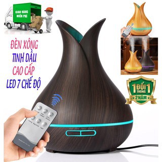 Máy Xông Tinh Dầu, máy khuếch tán , máy phun sương Tuy Lip _Vân gỗ -vân đen .
