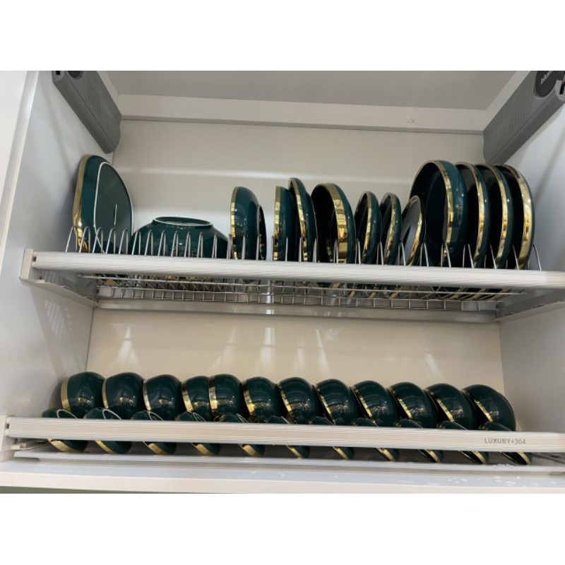 Set đầy đủ Bộ bát đĩa, phụ kiện bàn ăn 46 chi tiết, phong cách Châu Âu!