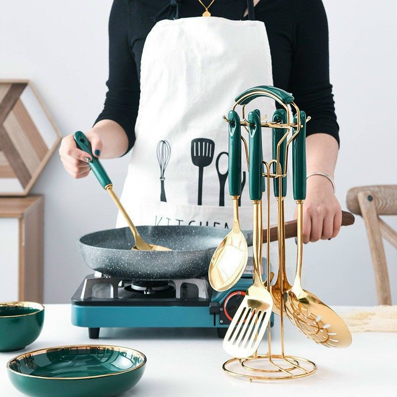 Set đầy đủ Bộ bát đĩa, phụ kiện bàn ăn 46 chi tiết, phong cách Châu Âu!