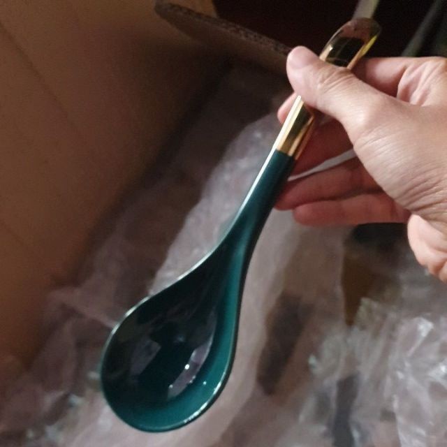 Bộ bát đĩa XANH ĐẬM TÍM cao cấp  sang trọng, chất men chuẩn