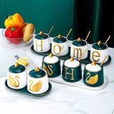 ( có sẵn) Hũ gia vị gốm sứ cao cấp, HOME chính hãng đa dạng.