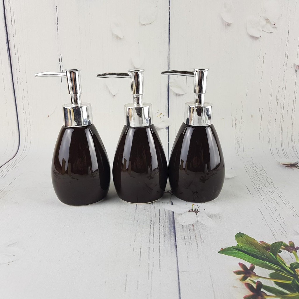 Bình sứ đựng dầu gội, dưỡng thể, sữa tắm chính hãng 100% Bát Tràng