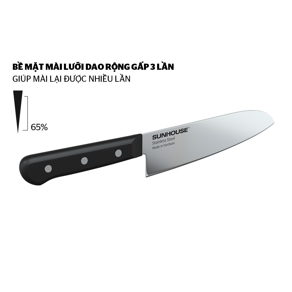 Dao làm bếp đa năng 16.5cm Sunhouse KS-KN165KS