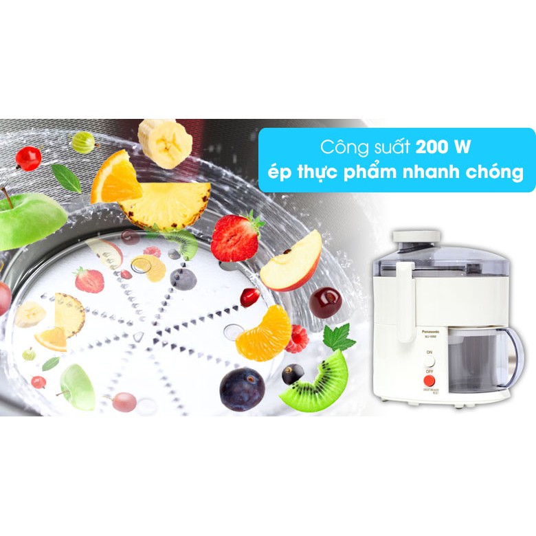 Máy ép trái cây Panasonic MJ-68MWRA - Chính hãng bảo hành 1 năm toàn quốc