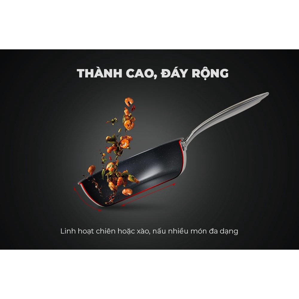 Chảo đúc inox nguyên khối Sunhouse DESIRE 20cm 22cm 24cm 26cm 28cm - mới 8.2022