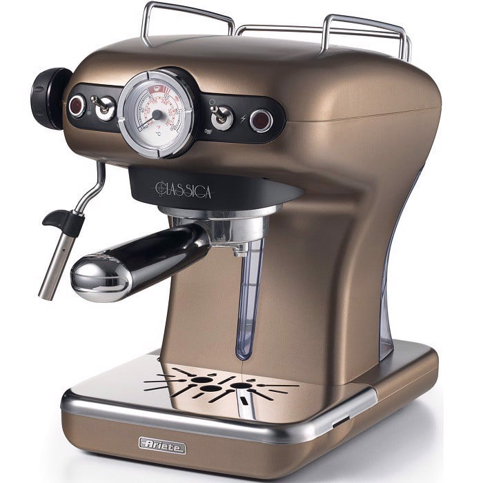 Máy pha cà phê Espresso 0,9 lít Ariete MOD.1389/16-MOD.1389/17 - Thương hiệu đến từ Ý - Kiểu dáng cổ điển - Hàng Bếp 3B