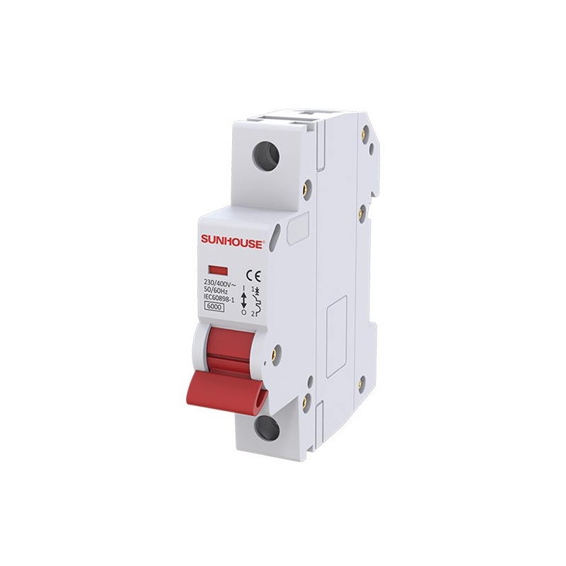 Cầu dao tự động Sunhouse MCB 1 cực 220VAC SHE-B-C68N - Chống quá dòng, quá tải và ngắn mạch -  Hàng Bếp 3B