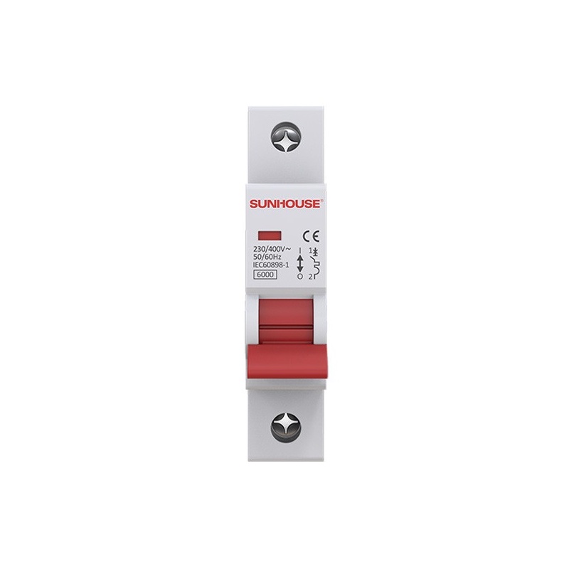 Cầu dao tự động Sunhouse MCB 1 cực 220VAC SHE-B-C68N - Chống quá dòng, quá tải và ngắn mạch -  Hàng Bếp 3B