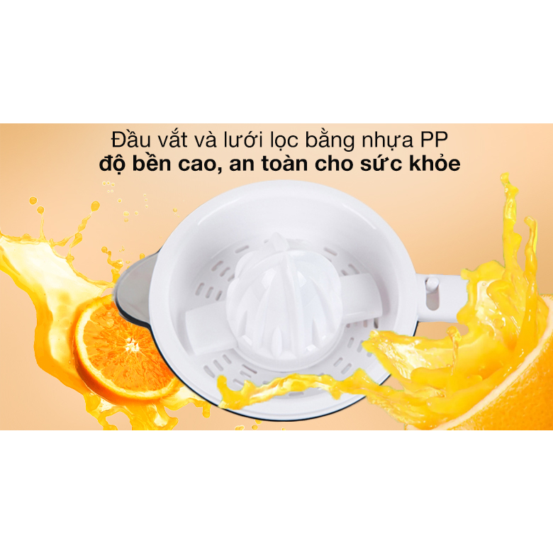 Máy vắt cam Sharp EJ-J407-WH - Dung tích 750ml - Tự động đảo chiều vắt - Bảo hành 12 tháng - Hàng Bếp 3B