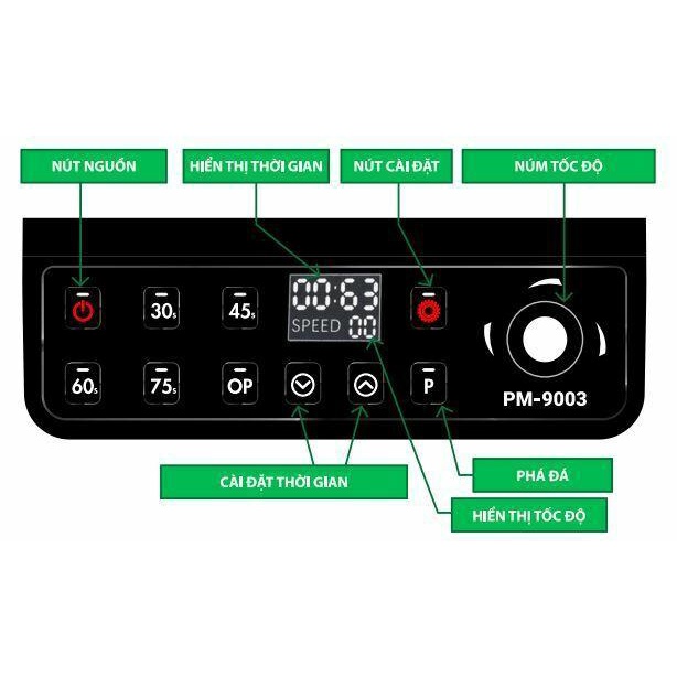 Máy xay sinh tố đa năng Promix PM-9003 - Sản phẩm chất lượng - Hàng Bếp 3B