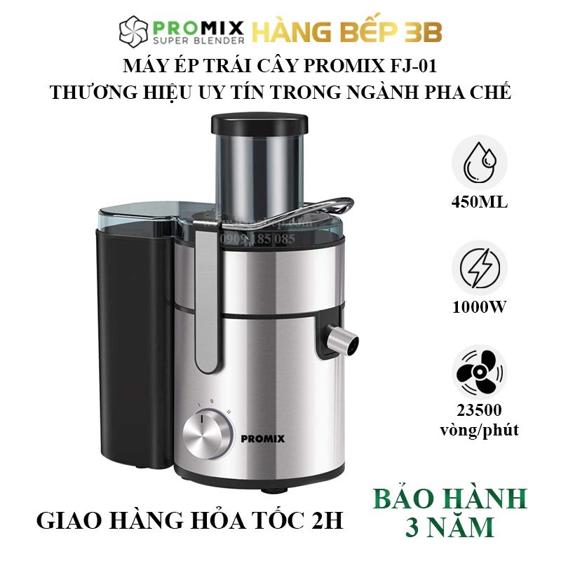 Máy ép trái cây 450ml Promix FJ-01 - Bảo hành 3 năm chính hãng - Hàng Bếp 3B