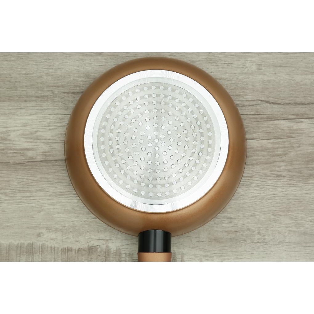 Chảo nhôm chống dính 20cm/26cm/28cm Visions VS-FP20/26/28-AB/JP - Hàng chất lượng cao - DÙNG ĐƯỢC BẾP TỪ - Hàng Bếp 3B