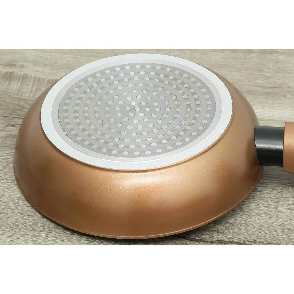 Chảo nhôm chống dính 20cm/26cm/28cm Visions VS-FP20/26/28-AB/JP - Hàng chất lượng cao - DÙNG ĐƯỢC BẾP TỪ - Hàng Bếp 3B