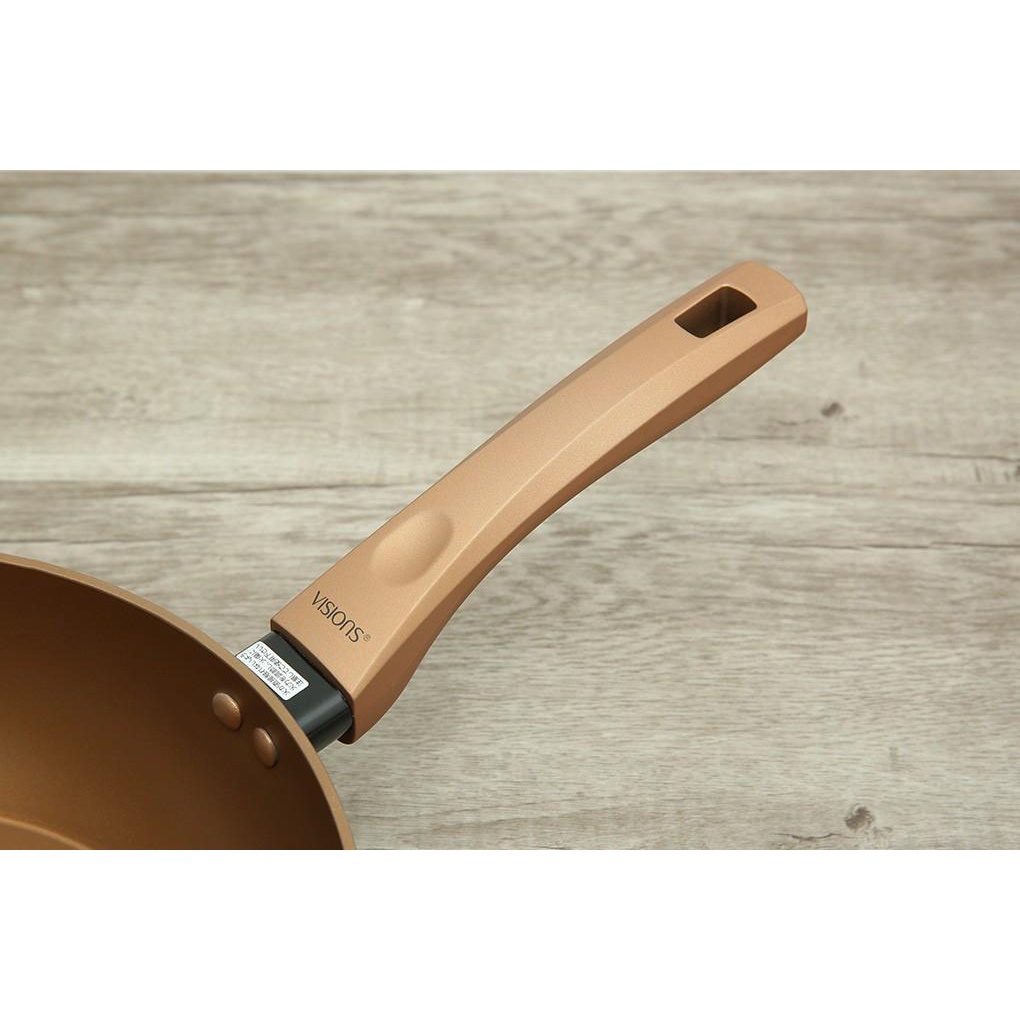 Chảo sâu lòng Visions VS-WP24-AB/JP (24cm) và VS-WP28-AB/JP (28cm) - DÙNG ĐƯỢC BẾP TỪ - Hàng Bếp 3B