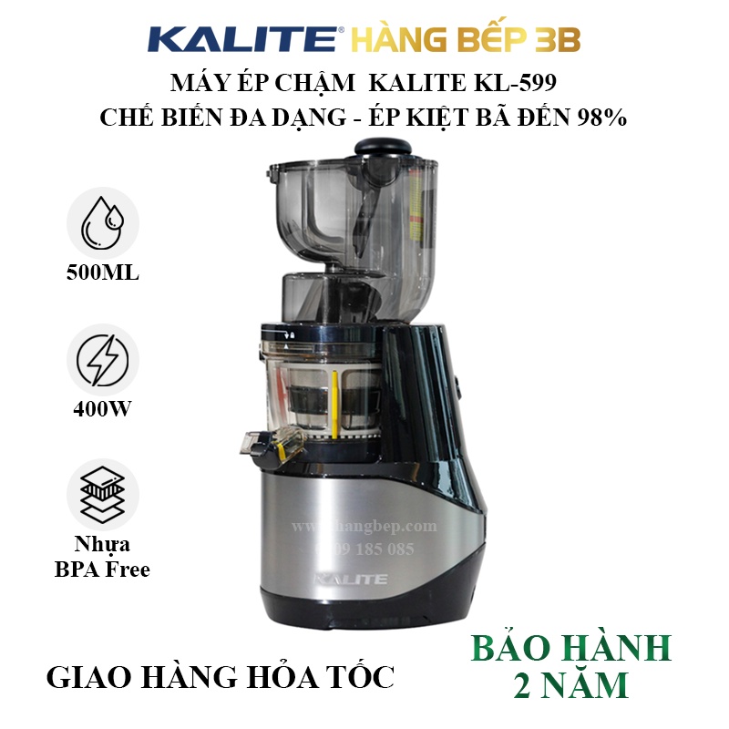 Máy ép chậm Kalite KL-599 - Dung tích 500ml - Made in Thailand - Hàng Bếp 3B